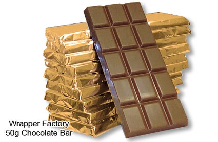 Bespoke chocolate gold bars midi, 50g